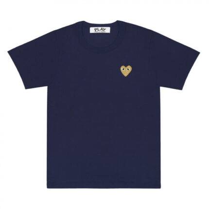 PLAY BASIC T-SHIRT GOLD EMBLEM (NAVY)